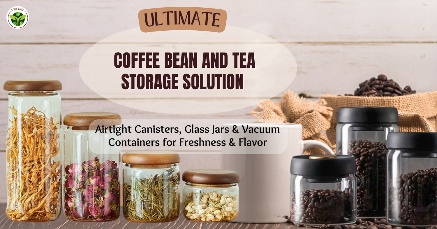 Airtight kitchen storage containers and coffee canisters for fresh food and pantry organization – premium home storage solutions