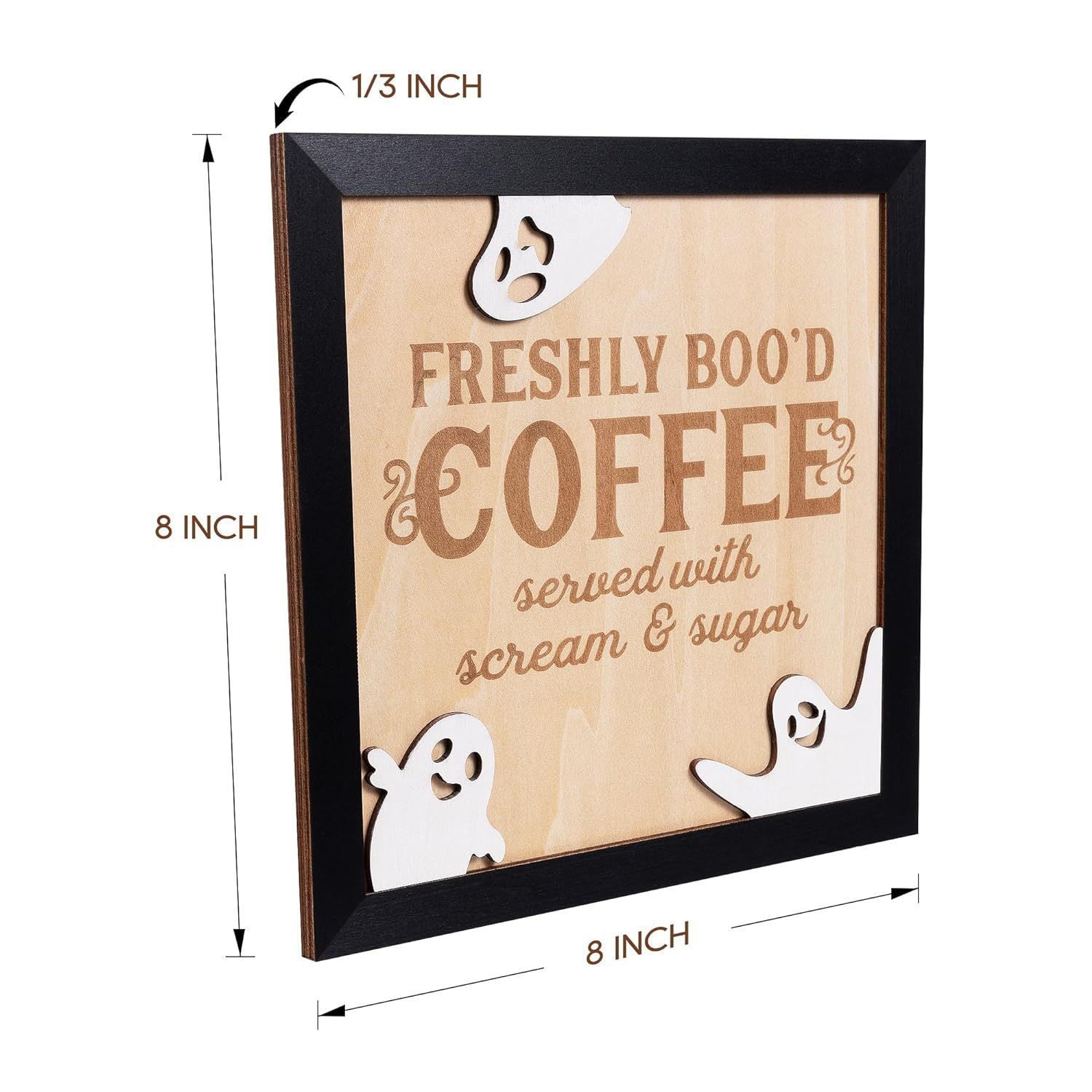Halloween Coffee Bar Wooden Decorations - Twissie