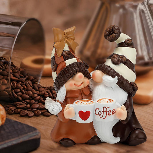 Valentine’s Day Coffee Ornament — Resin Coffee Dwarf Decoration for Coffee Lovers - Twissie