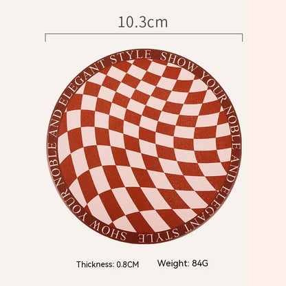 Retro Chessboard Coffee Cup Mat - Twissie