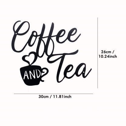 Metal COFFEE AND TEA Wall Hanging - Twissie
