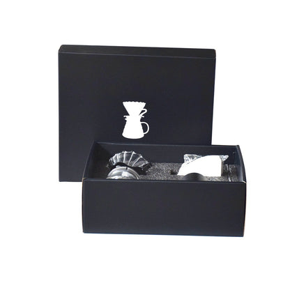 Glass Pour-Over Coffee Set — 4pc Heat-Resistant Filter Cups with Filter Paper (Gift Box) - Twissie