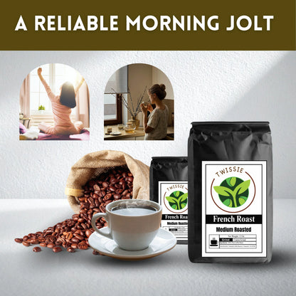 Purchase French Roast coffee for a bold energy to start your day strong