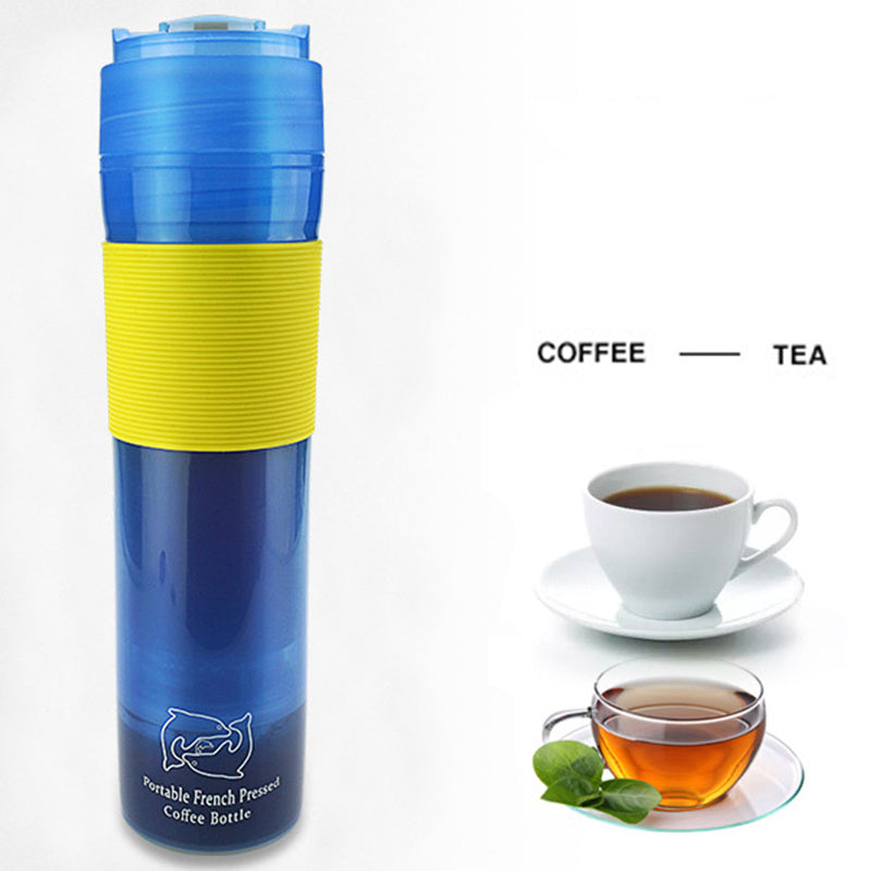 Compact sports coffee cup - all-in-one portable brewing system