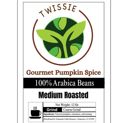 Shop Pumpkin Spice Coffee online – small-batch medium roast Arabica beans with gourmet pumpkin spice flavor, packaged for freshness