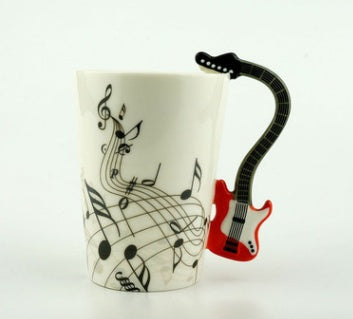 Instagrammable music mug - unique violin shaped cup for band members