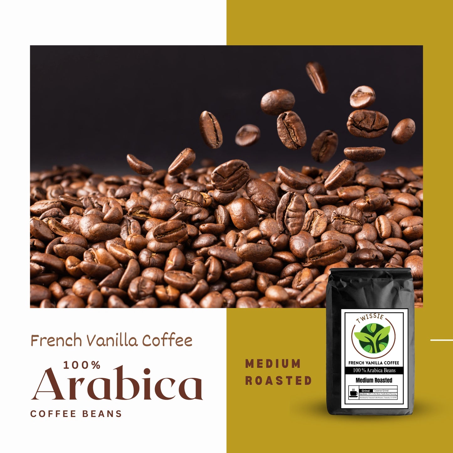 Shop French Vanilla Coffee made with 100% premium Arabica beans for smooth, high-quality flavor