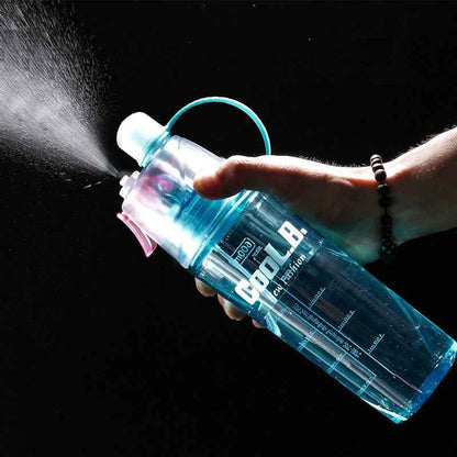 Continuous mist spray bottle with fine nozzle for plants, hair, and facial hydration