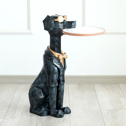 Dog lover home decor - artistic puppy coffee table as a conversation piece