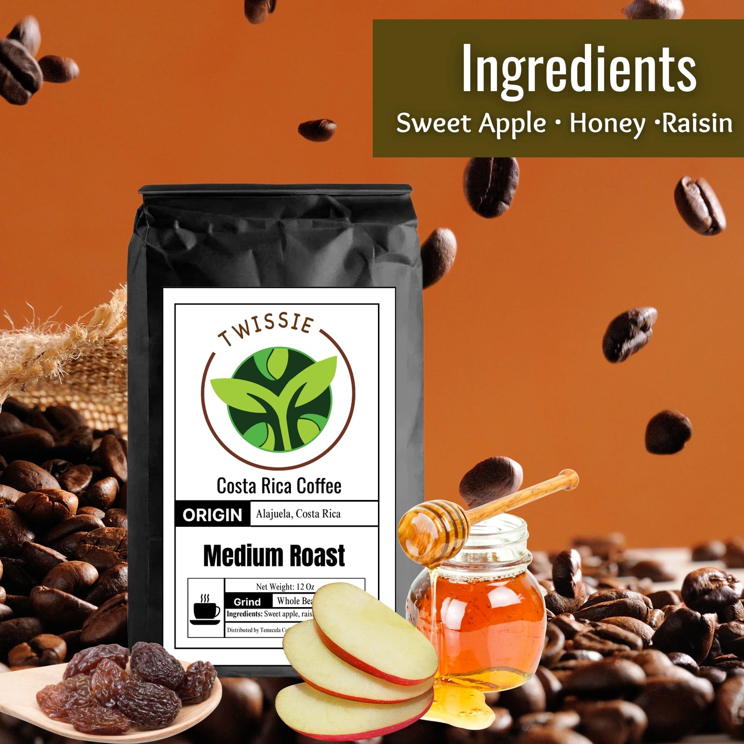 Premium Costa Rica Coffee beans for sale – smooth balanced flavor with citrus and chocolate notes