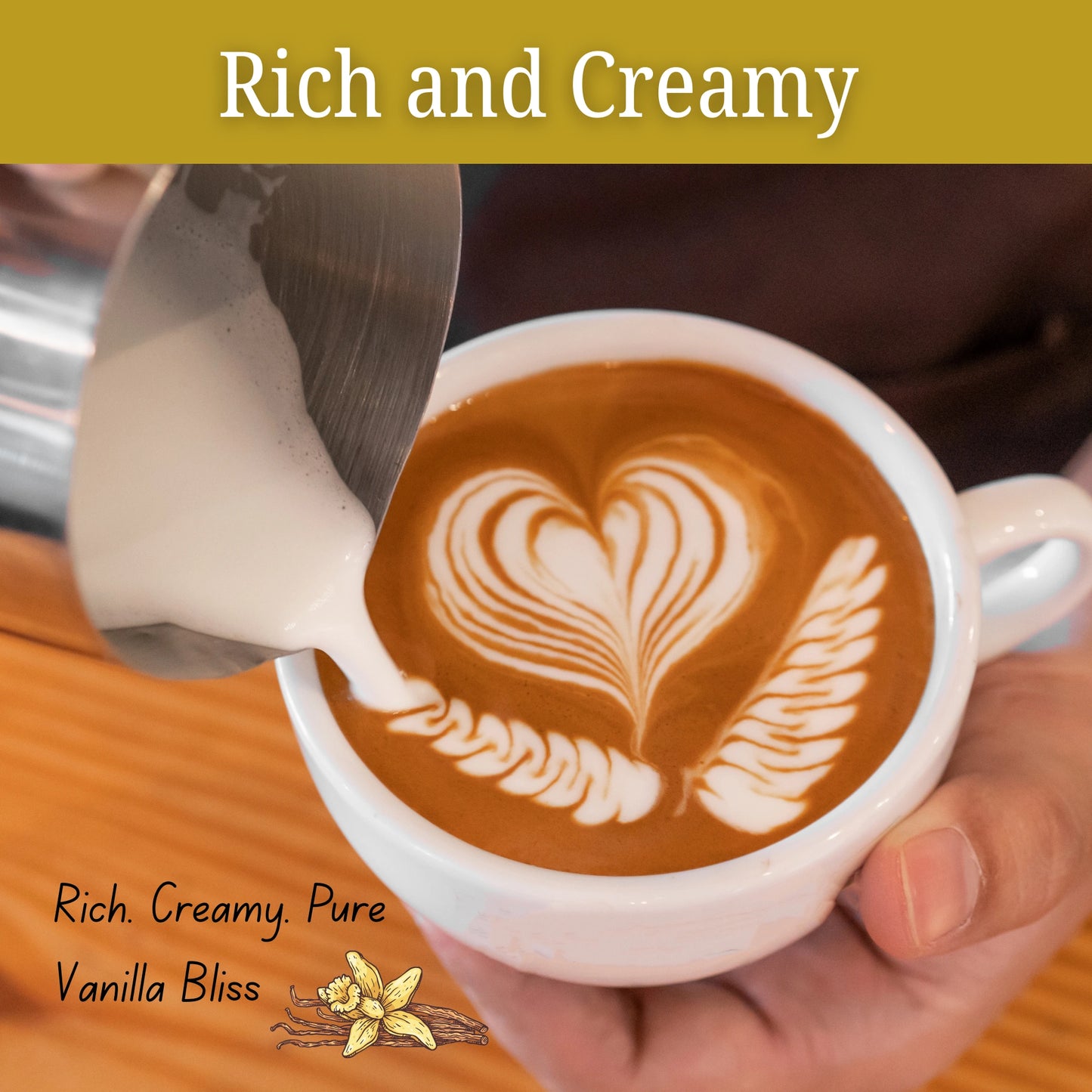 Grab French Vanilla Coffee – smooth, creamy vanilla flavor with a balanced medium roast finish