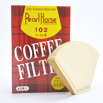 Buy eco friendly natural coffee filter papers for Melitta and other cone brewers