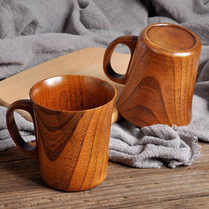 Unique gift for coffee lovers - handcrafted wooden cup for men and women
