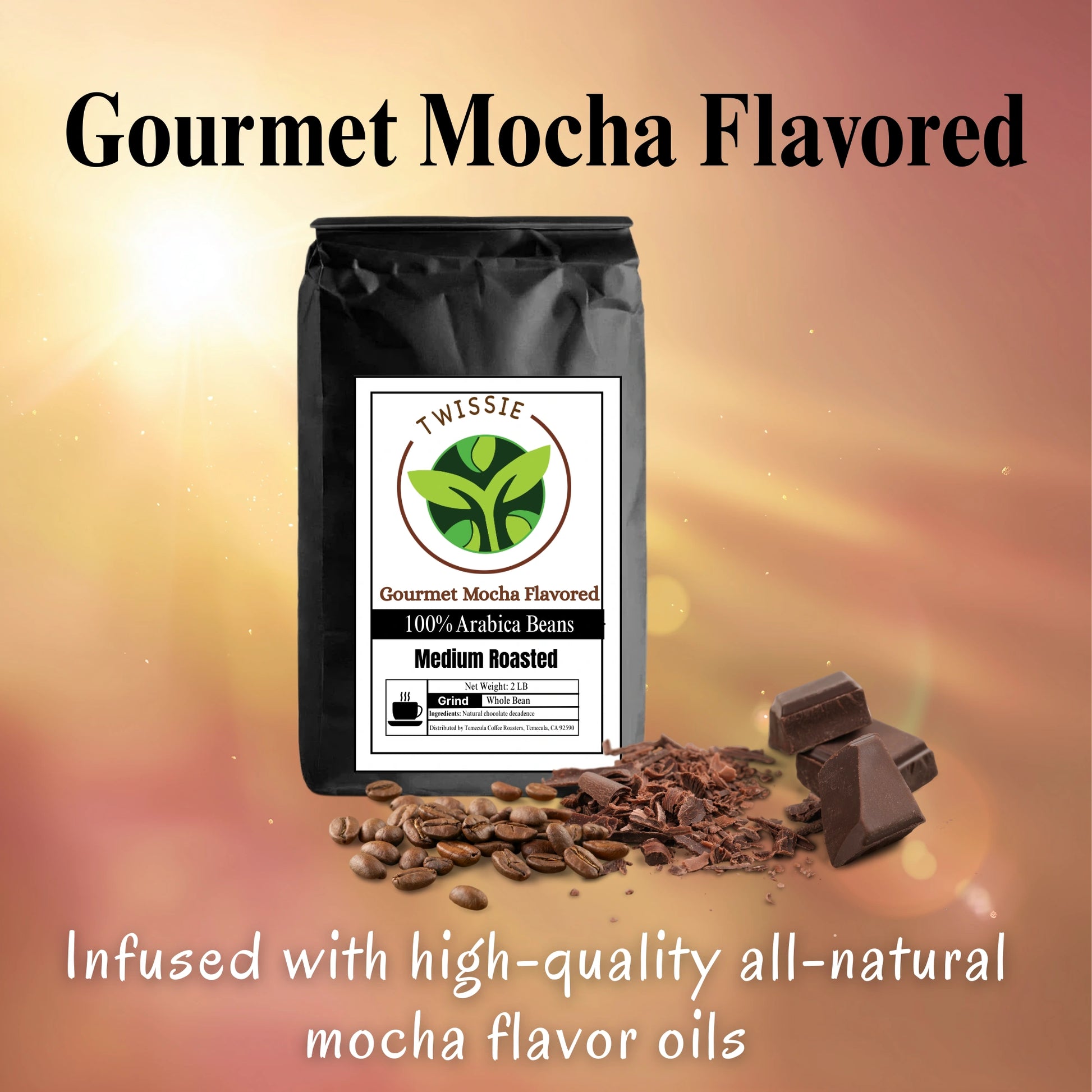 Buy Mocha Flavored Coffee online – gourmet medium roast single-origin small batch beans for rich and smooth mocha flavor
