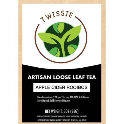 Apple Cider Rooibos Tea — Spiced Apple & Cinnamon, Caffeine-Free (Loose / Bags)