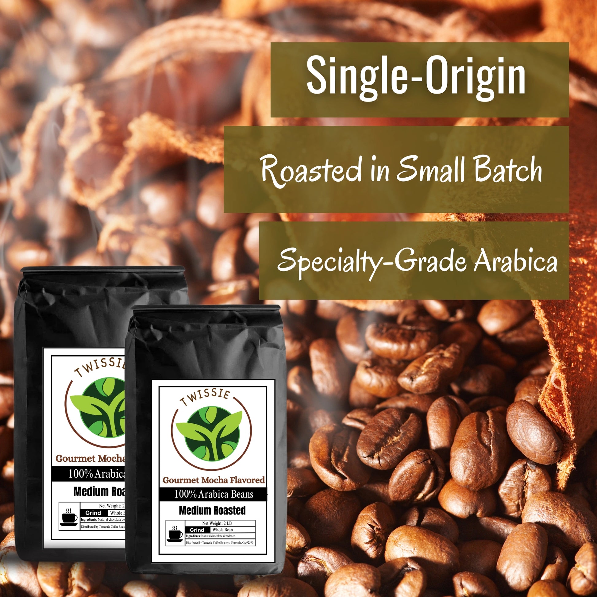 Shop Mocha Coffee – premium single-origin medium roast coffee beans for gourmet small batch mocha experience