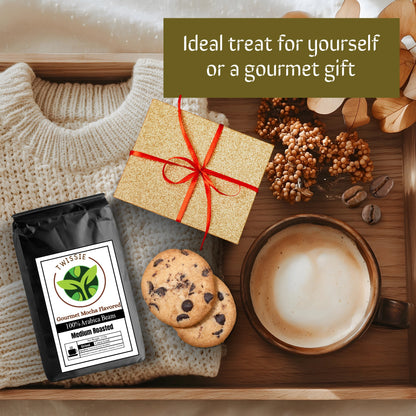 Purchase Mocha Flavored Coffee – perfect gift for coffee lovers with premium medium roast single-origin mocha beans