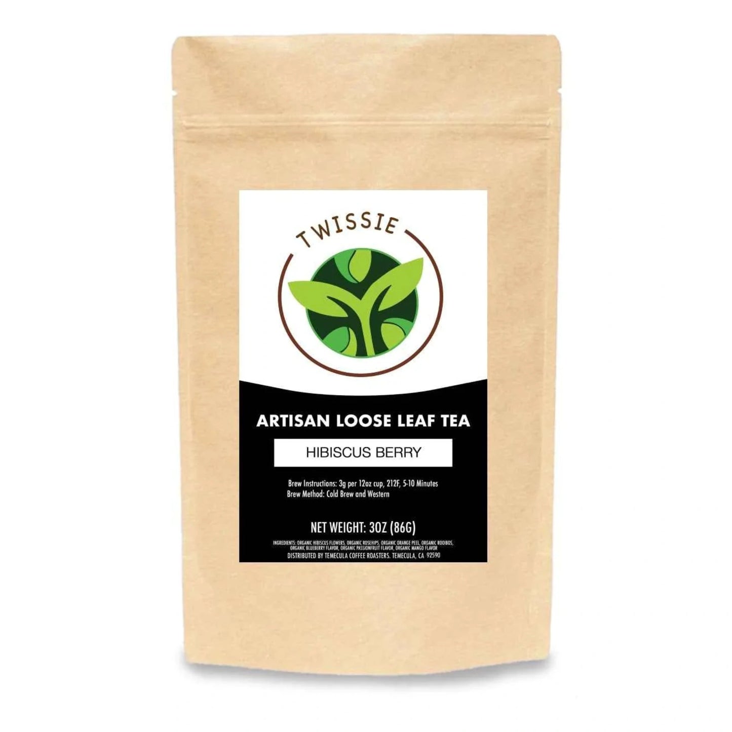 Hibiscus Berry Tea — Organic Blueberry & Rooibos Blend (Loose / Sachets)