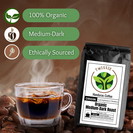Shop ethically sourced Honduras Coffee beans – premium medium-dark roast supporting sustainable farming