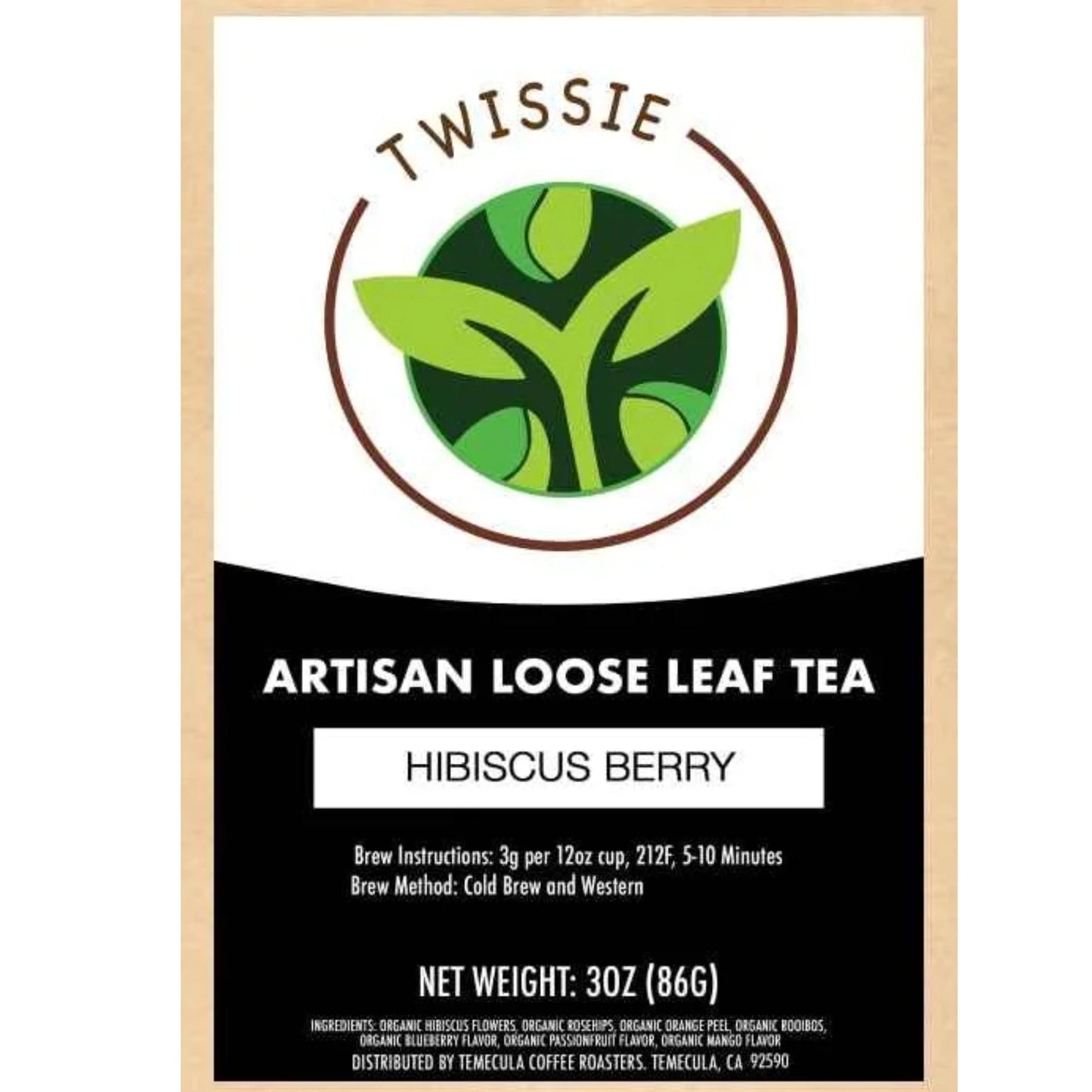 Hibiscus Berry Tea — Organic Blueberry & Rooibos Blend (Loose / Sachets)