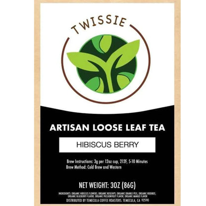 Hibiscus Berry Tea — Organic Blueberry & Rooibos Blend (Loose / Sachets)