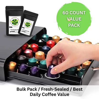 Buy Original Roast Coffee Capsules – 60-count bulk pack, individually sealed for freshness and convenience