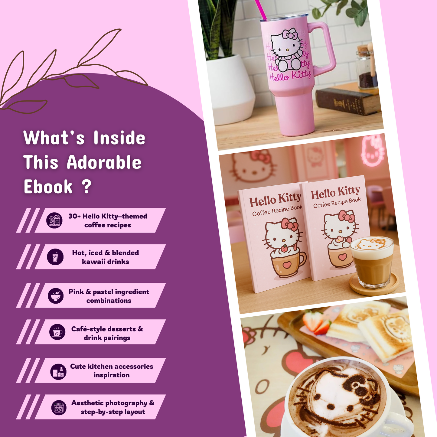 Hello Kitty Coffee Recipes and Adorable Kitchen Accessories for Your Cute Kitchen Combo