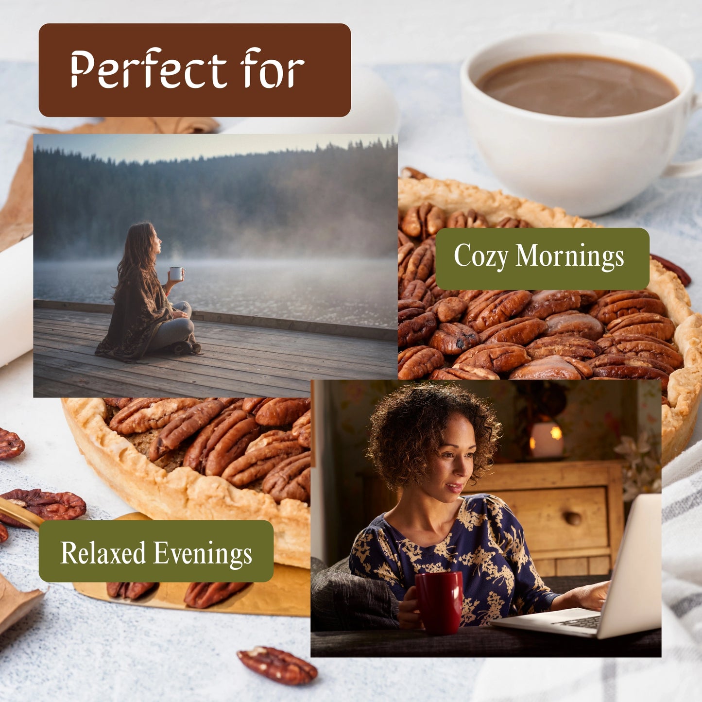 Buy Pecan Pie Coffee Blend – delicious coffee perfect for enjoying in the morning or winding down in the evening