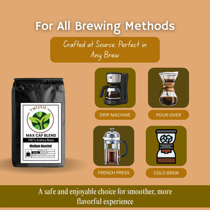 Buy Max Caf Blend for multiple brewing methods