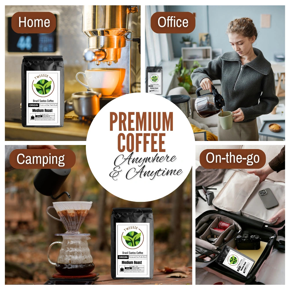 Brazil Santos Coffee - Premium Brazilian Coffee Beans for a Rich Flavor Experience - Twissie