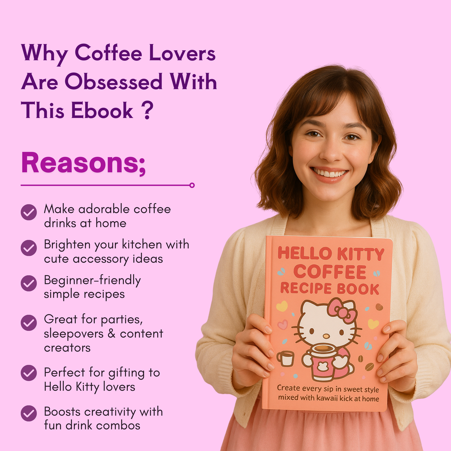 Hello Kitty Coffee Recipes and Adorable Kitchen Accessories for Your Cute Kitchen Combo