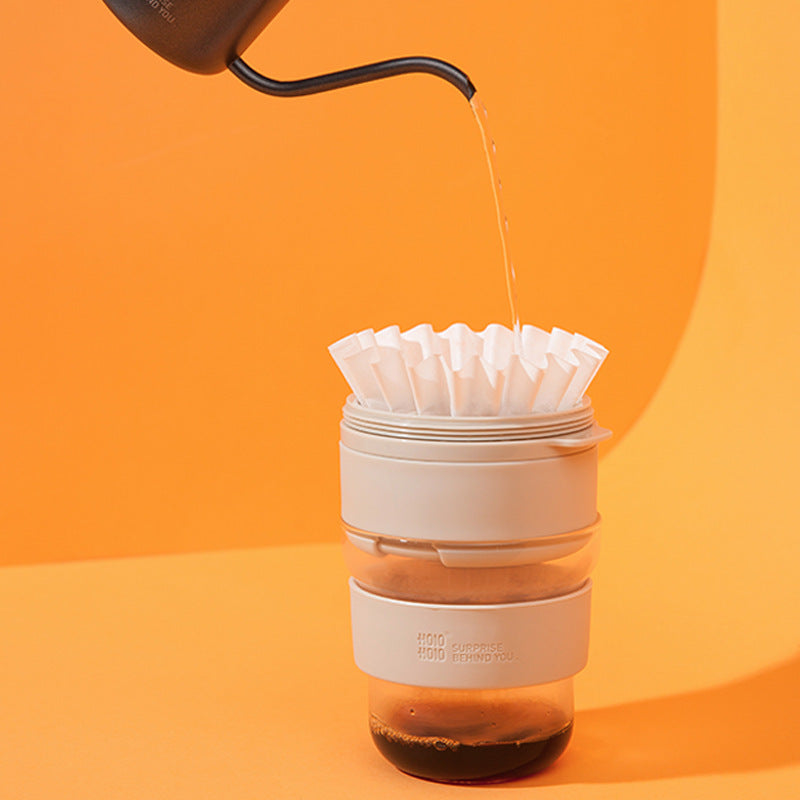Leak-proof glass coffee cup for commuters and office travel