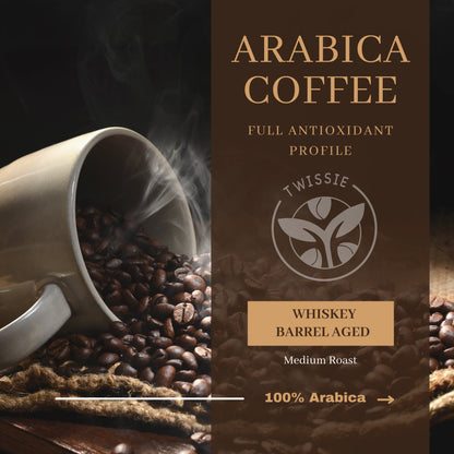 Buy premium Arabica whiskey barrel aged coffee - Twissie