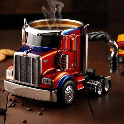 Resin truck coffee cup durable novelty mug for drivers