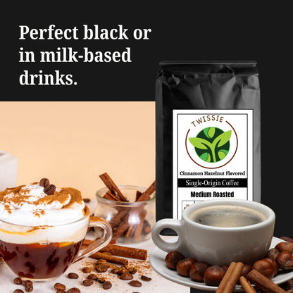 Shop Cinnamon Hazelnut Coffee – perfect for morning pick-me-ups, cozy afternoons, or gifting to coffee lovers