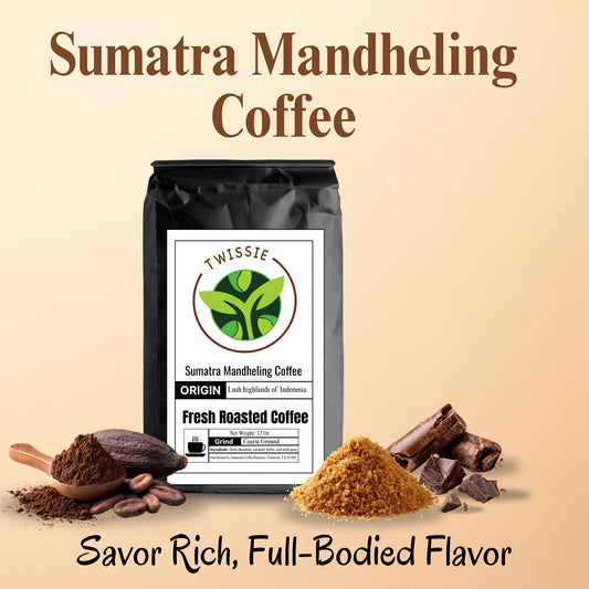 Buy Sumatra Mandheling Coffee online – premium Indonesian coffee with rich earthy flavor