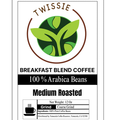 Order Breakfast Blend Coffee – premium packaged morning coffee from Twissie.shop