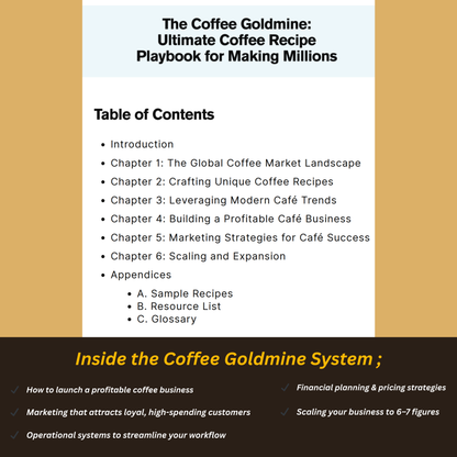Coffee Goldmine Success: Unlock Your Path to Million-Dollar Achievement