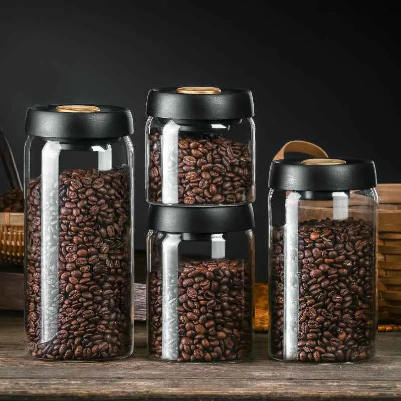 Order One-Touch Vacuum Coffee Canister with Pump - Twissie