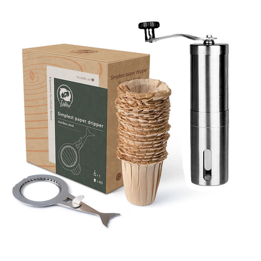 Grain Set Stainless Steel Coffee Machine - Twissie