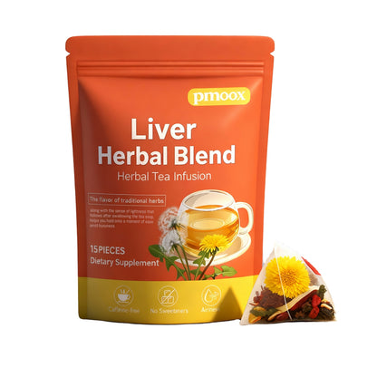 Liver Herbal Blend Detox Tea – Natural Dandelion & Chrysanthemum Cleanse | 15 Herbal Infusion Bags