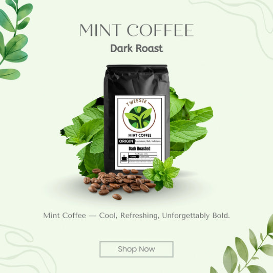 Buy Mint Coffee online – refreshing gourmet coffee blend with cool mint flavor for an invigorating daily brew
