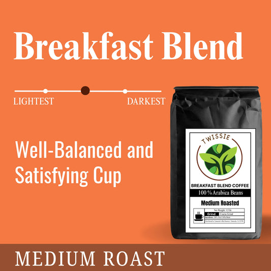 Buy Breakfast Blend Coffee online – smooth and powerful morning coffee designed for daily energy and balance