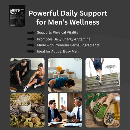 Men's Energy Tea Bags for Enhanced Vitality and Performance