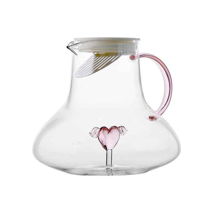 “Large capacity glass water pitcher for fridge – convenient water jug for family and gatherings”