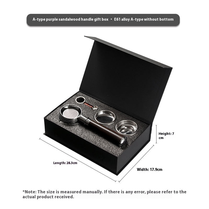 E61 Group Head Handle - 58mm Solid Wood Portafilter for Bottomless Espresso Baskets - Twissie