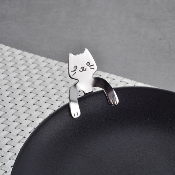 Cute Coffee Spoons Cat & Bear  - Creative Cartoon Handle Stainless Steel Stirring Spoon - Twissie