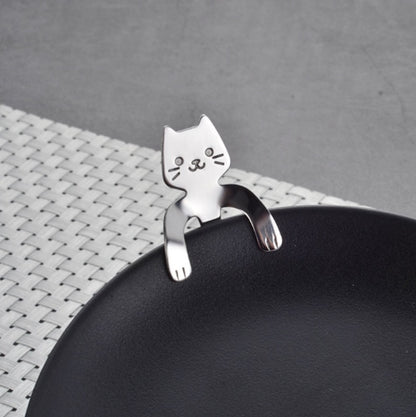 Cute Coffee Spoons Cat & Bear  - Creative Cartoon Handle Stainless Steel Stirring Spoon - Twissie