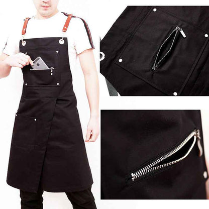 Professional Coffee Shop Apron – Barista Canvas Overalls - Twissie