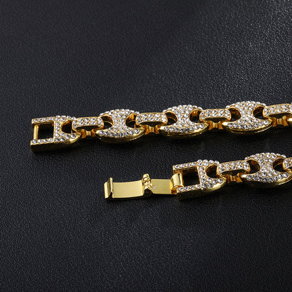 Buy Men’s Coffee Bean Necklace with Durable Alloy Chain